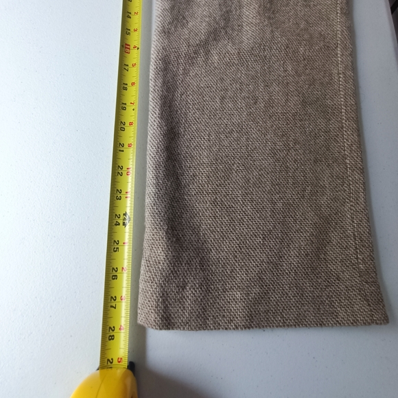 ba&sh 100% Wool Warm Lined Double Pleated Straight Leg Tan Pants Size S - Picture 14 of 16